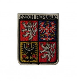 Nášivka znak CZECH REPUBLIC 7,5 x 6 cm