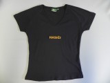 Tričko dámské se žlutou výšivkou hasiči (tmavě modrá)